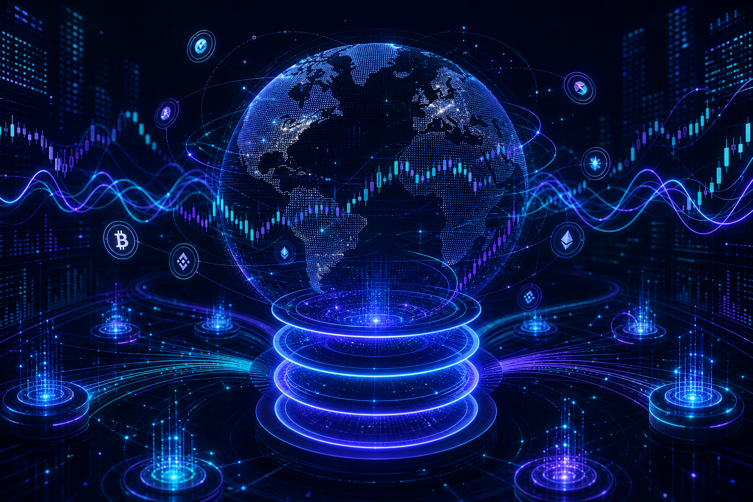 Live cryptocurrency market overview with Bitcoin dominance, altcoin prices, and Fear and Greed index